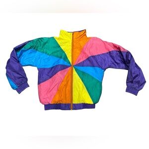 Tucano Girls Large (14) Colorful Windbreaker Jacket